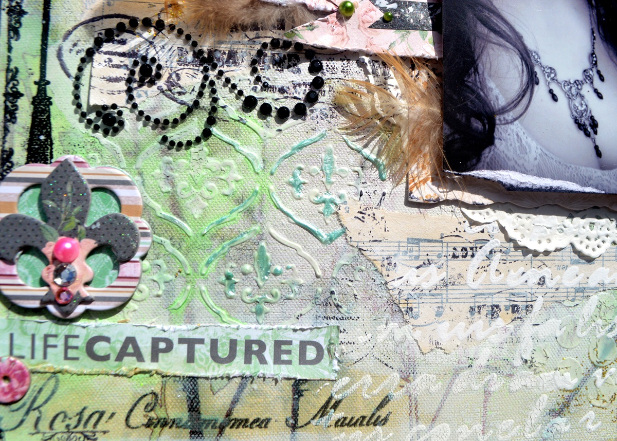 Life Captured Scrapbook Page by Agnieszka Bellaidea using BoBunny Madeleine Collection