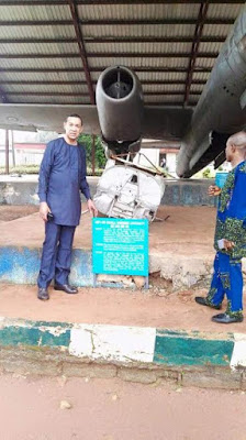c Sen. Ben Bruce visits the 'badly maintained' National War Museum in Abia