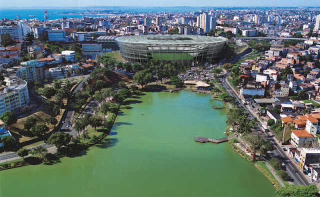 Foto do projeto da Arena Fonte Nova, em Salvador, Bahia, o estádio será usado na Copa do Mundo de 2014