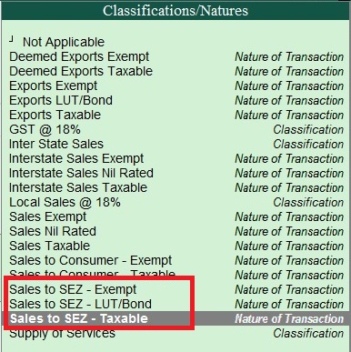 How to Create Sales to SEZ under GST?
