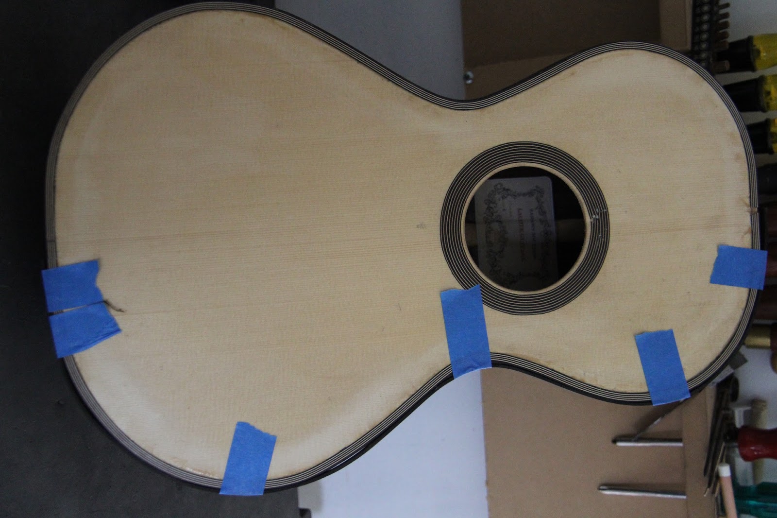 Lacote Guitar first build Binding and purfling channels