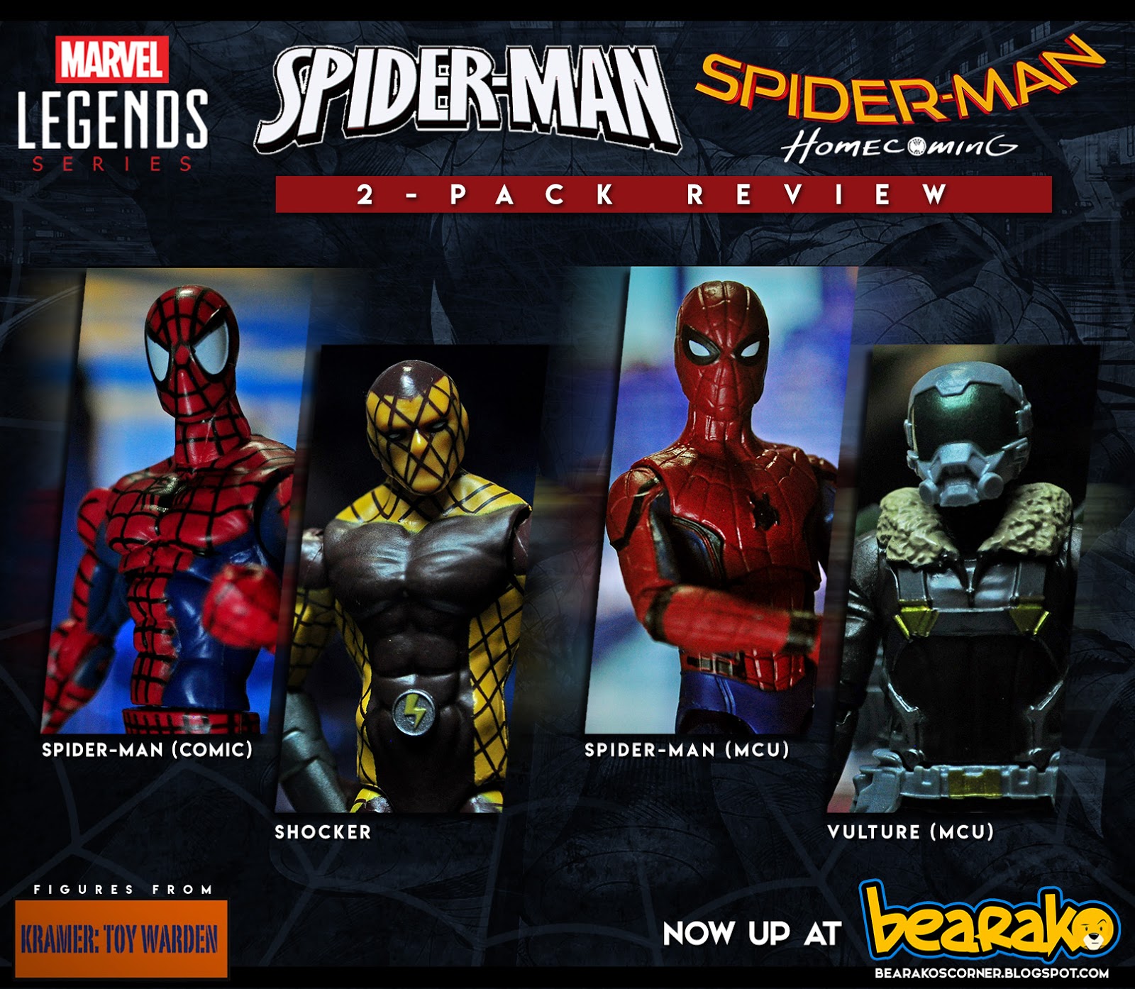 Bearako S Corner 4 Inch Marvel Legends Series Spider Man