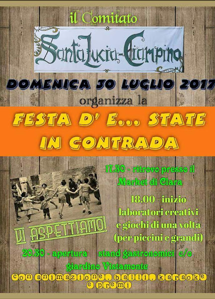 Le contrade: Santa Lucia e Ciampino fanno festa!