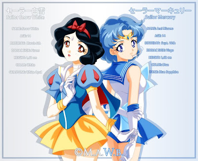 Sailor Snow White & Sailor Mercury