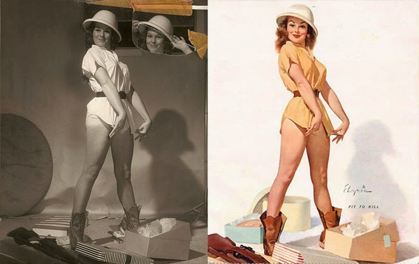American pin up artist, Gil Elvgren paintings, pin up models-6
