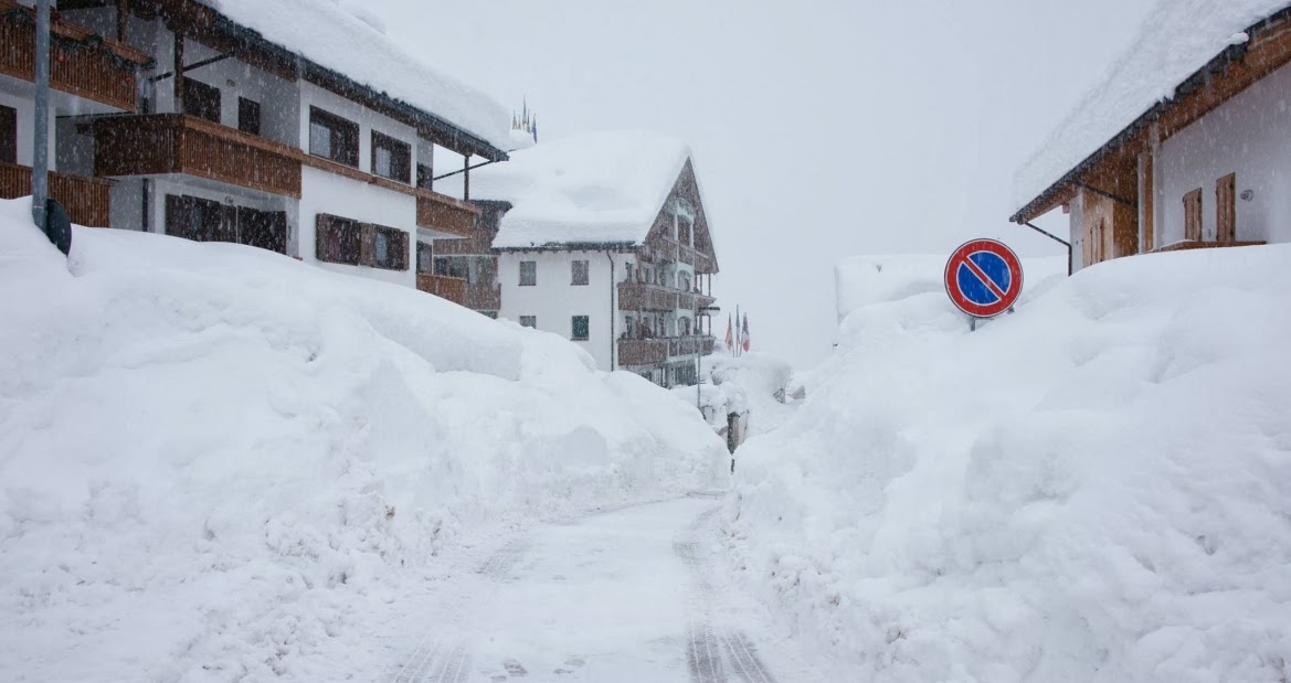 Doing Advance Work Record snow in Italian Alps, Feb. 2014