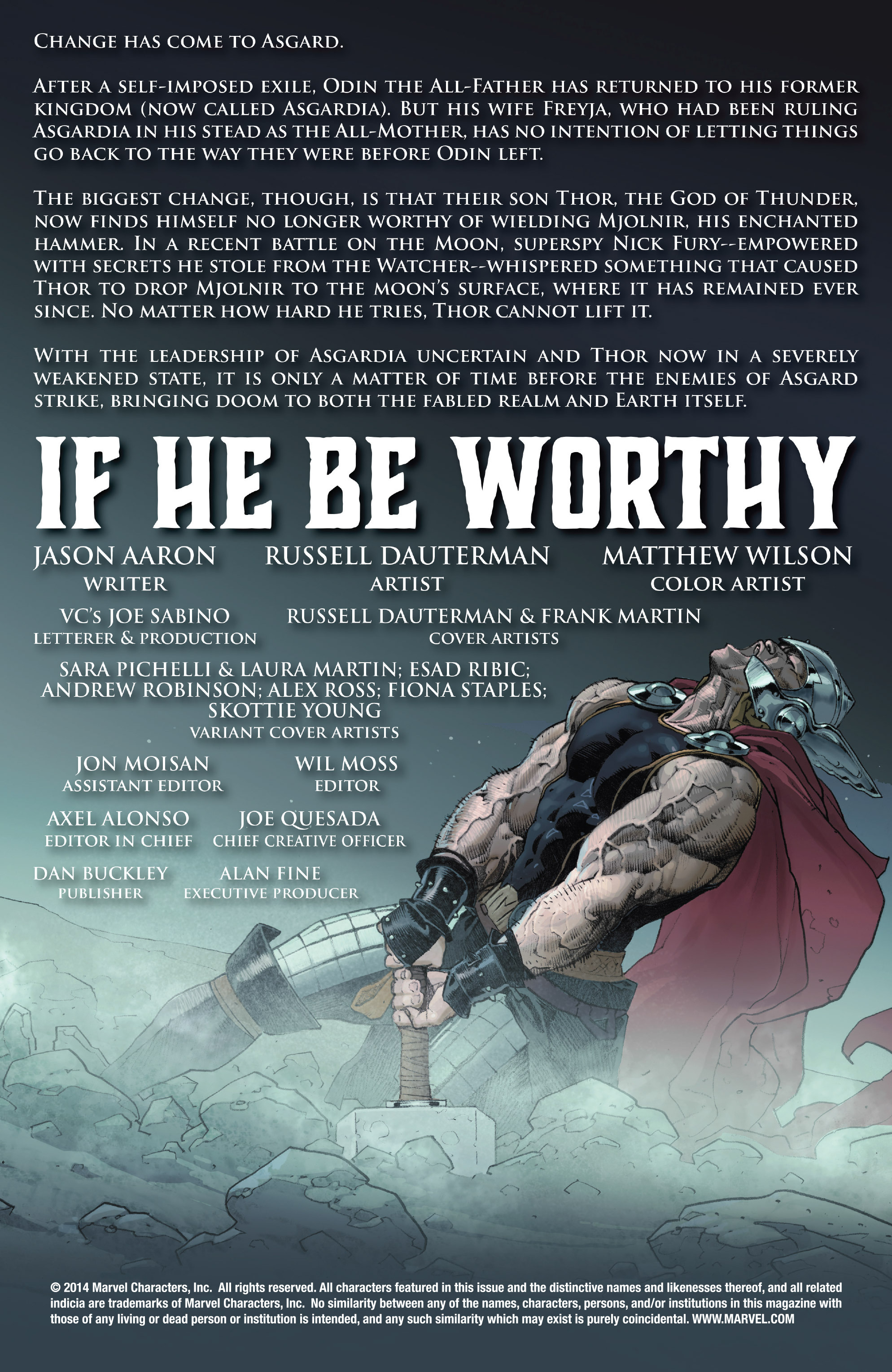Read online Thor (2014) comic -  Issue #1 - 6