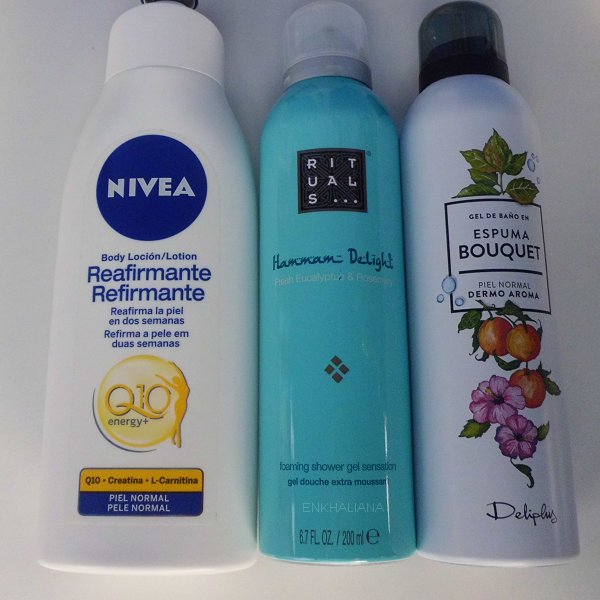Nivea Body Loción Reafirmante / Deliplús Espuma Bouquet / Ritual Fresh Eucalyptus & Rose