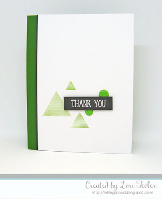 Triangular Thank You card-designed by Lori Tecler/Inking Aloud-stamps from Altenew Triangular Thank You card-designed by Lori Tecler/Inking Aloud-stamps from Altenew