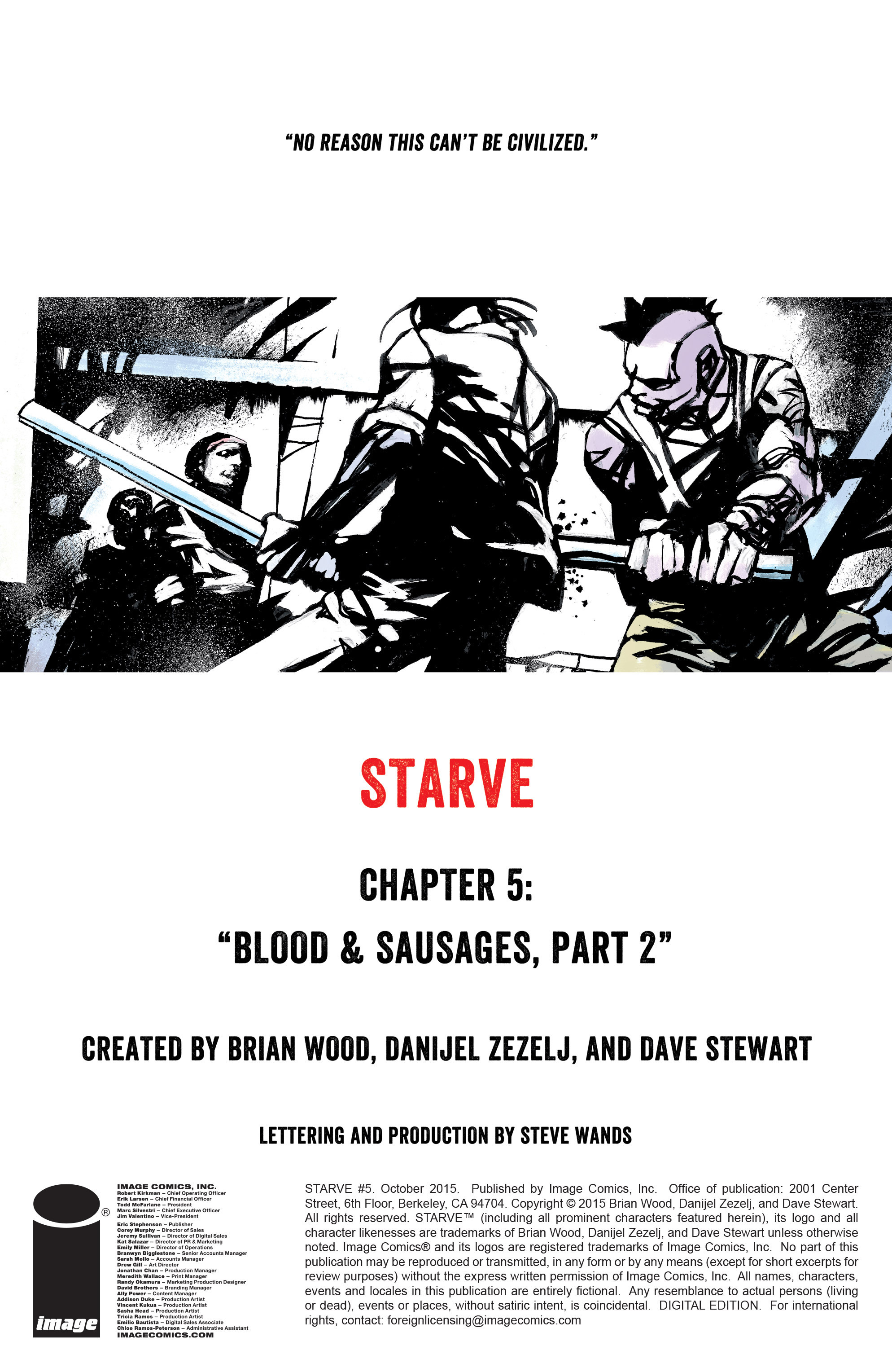 Read online Starve comic -  Issue #5 - 2