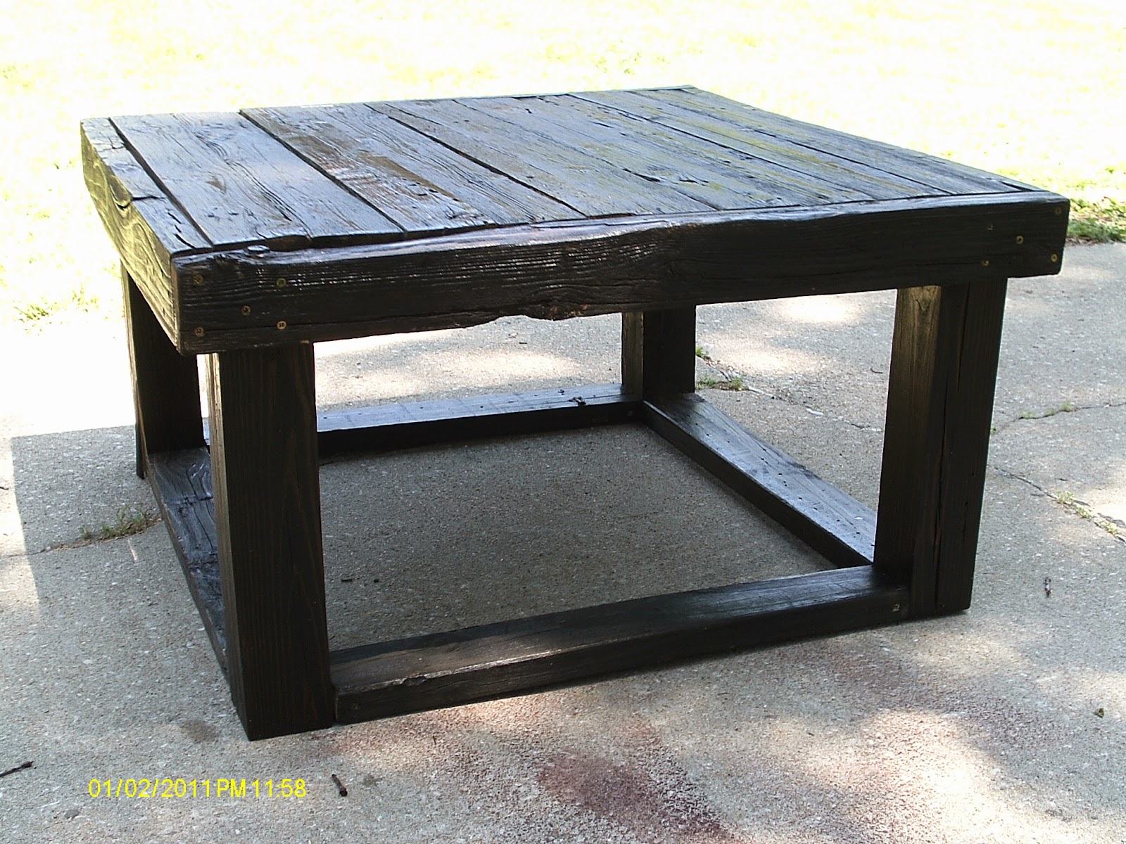 Handmade Rustic & Log Furniture Rustic Coffee Table, Sofa Table, and 2