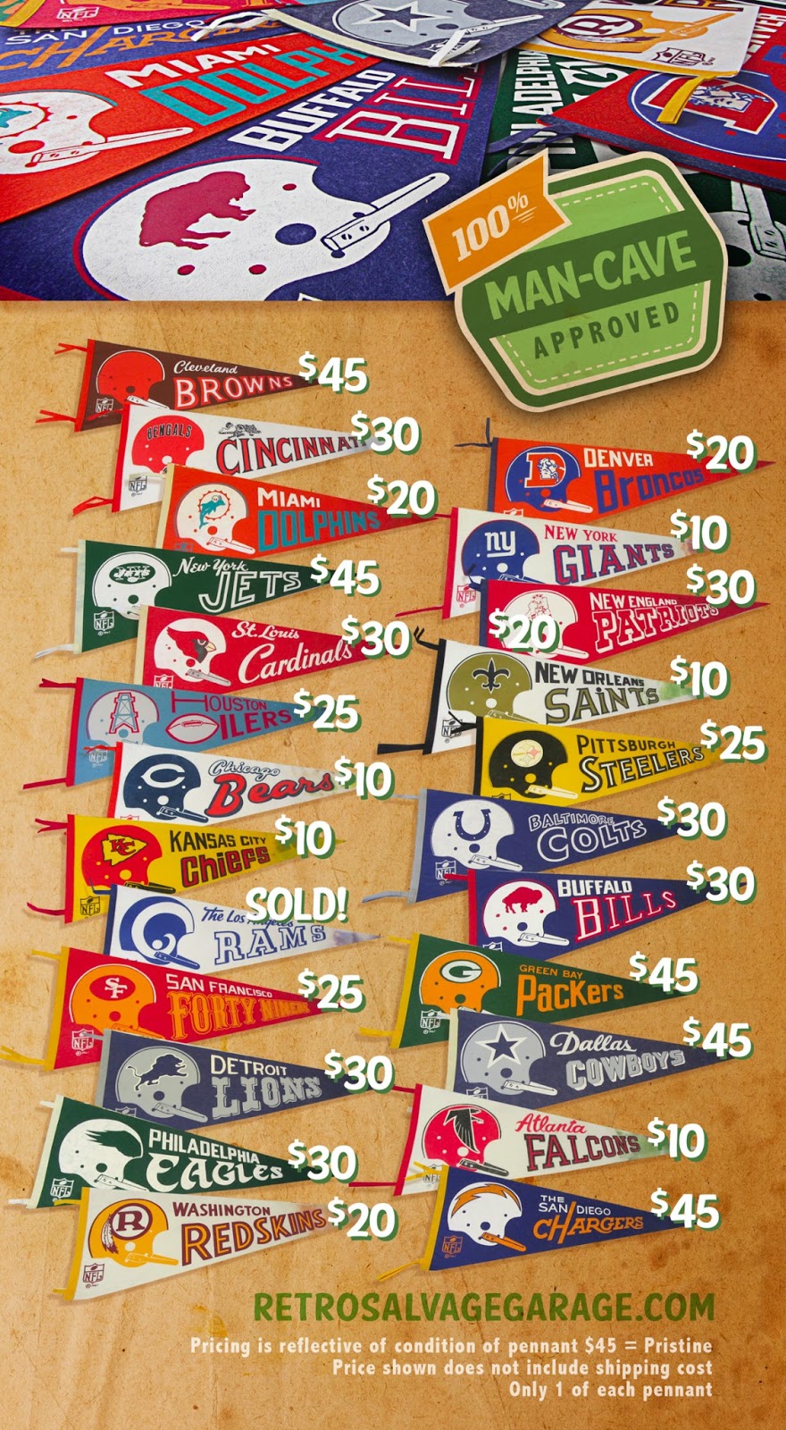 Free Nfl Pennants Printables