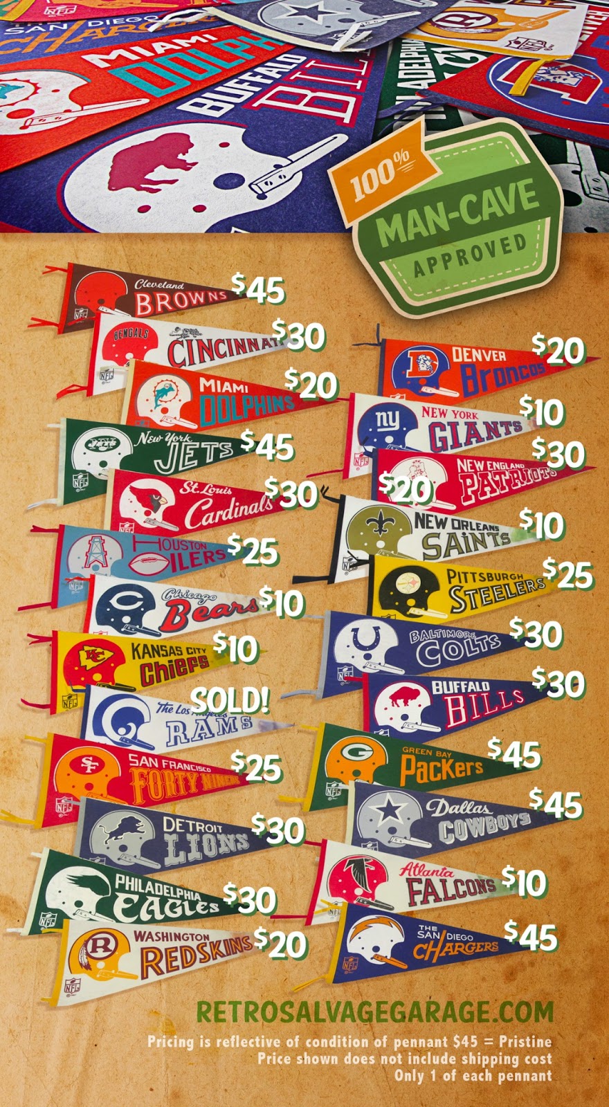 nfl pennants