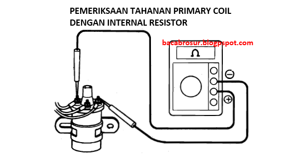 pemeriksaan tahanan primary coil style internal resistor