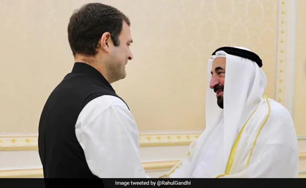 Rahul Gandhi Meets UAE's Sharjah Ruler, Discusses Range Of Issues, Dubai, News, UAE, Office, Rahul Gandhi, Politics, Visit, Gulf