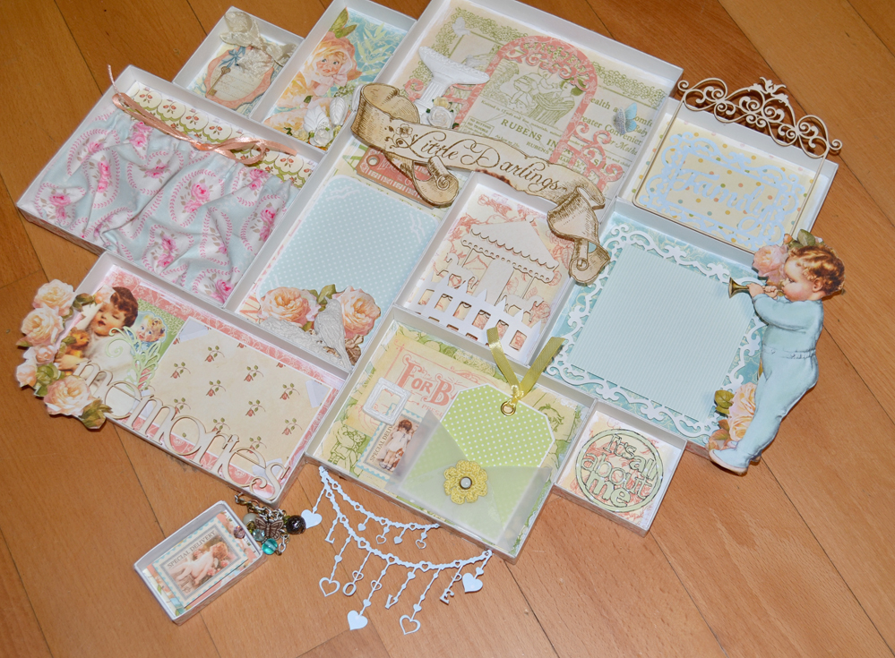 Детский шадоубокс и МК "Шадоубокс с нуля"/ Baby shadowbox, tutorial ...