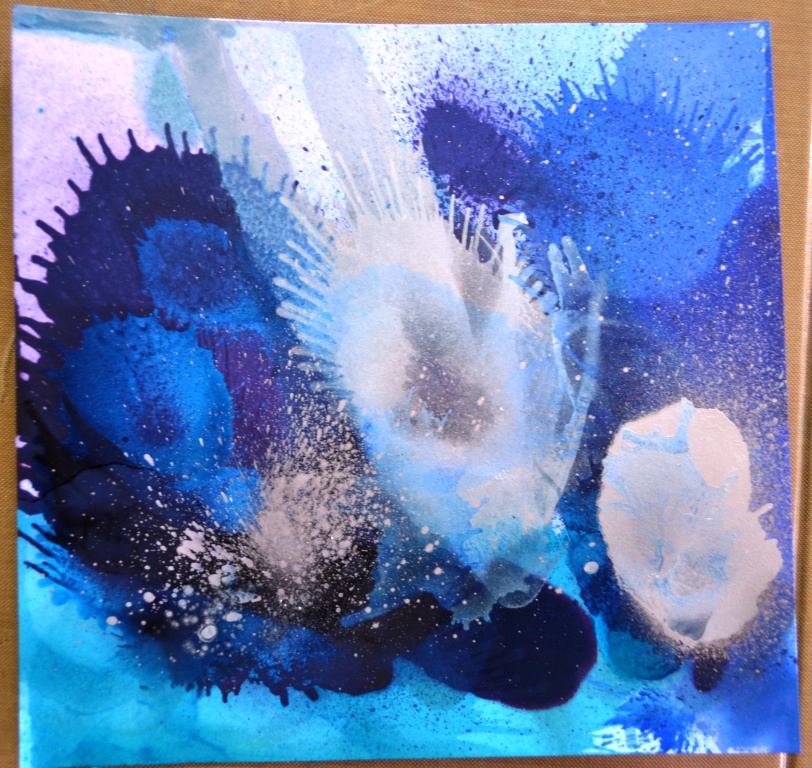 The Artistic Stamper: Alcohol induced mirrors.. with a mini technique