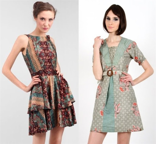 dress batik pendek dress batik pendek