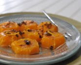 Citrus Slices with Orange Flower Water, Spices & Chocolate Shavings