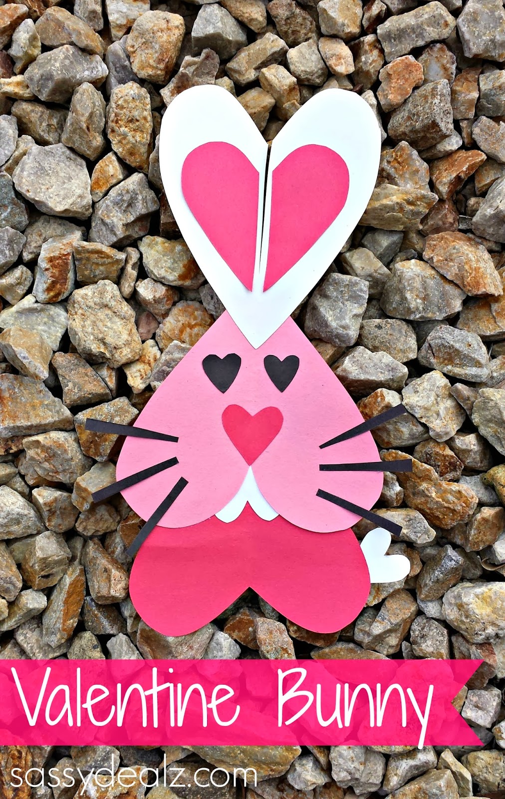 Heart Bunny Rabbit Craft For Kids {Valentine's Day Project