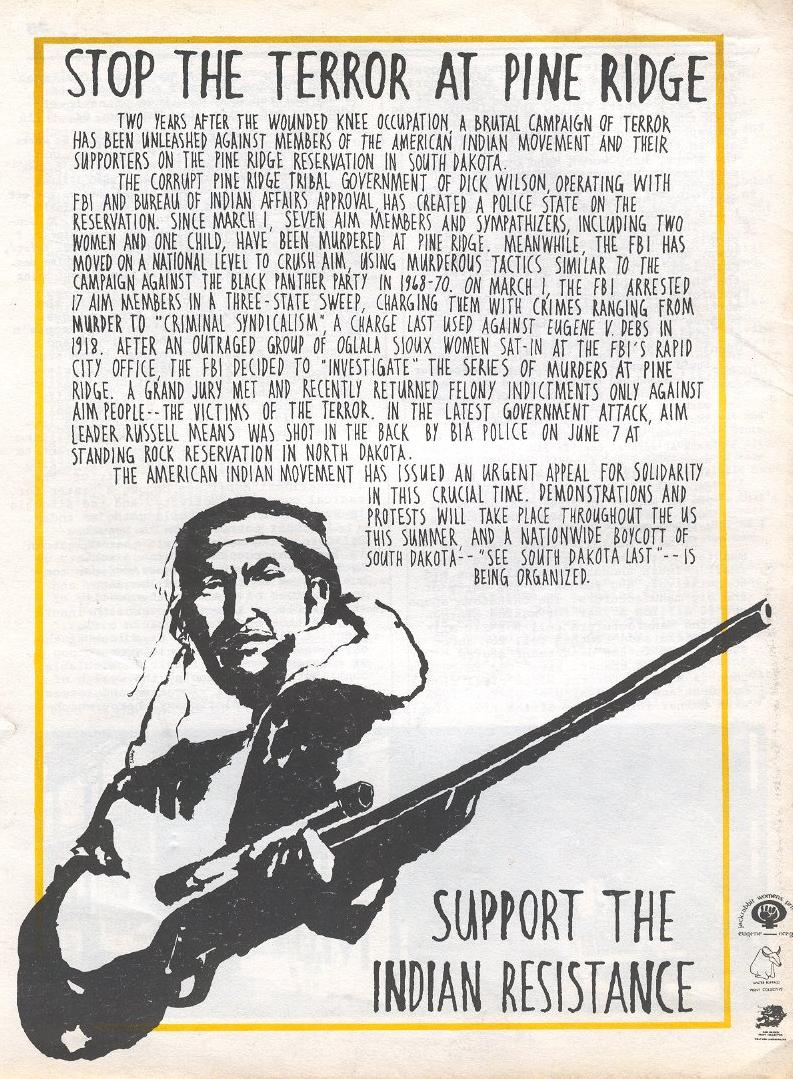 L'Histoire est mon comptoir! Wounded Knee 1973.