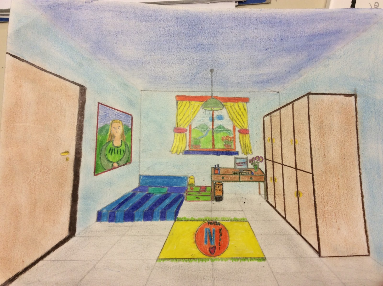 Disegno Di Una Stanza In Prospettiva Arte e Creativi: Esercizio di prospettiva centrale