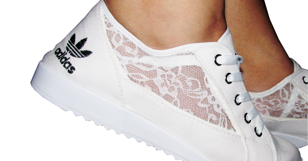 tenis adidas com renda