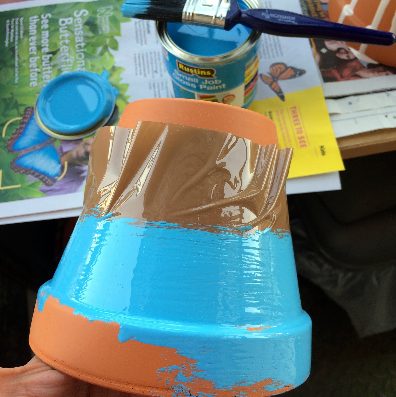 Paper View DIY terracotta plant pots