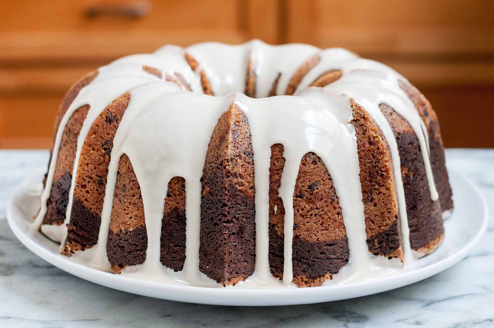 Classic Vanilla and Chocolate Marbled Bundt Cake Recipe Best Recipes