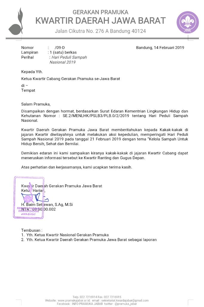 Contoh Kop Surat Gerakan Pramuka Gugus Depan Kumpulan