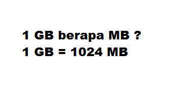 1 Gb Berapa Mb Apakah Xyz