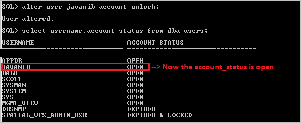 Oracle Database Lock Account | oracle – PUWOW