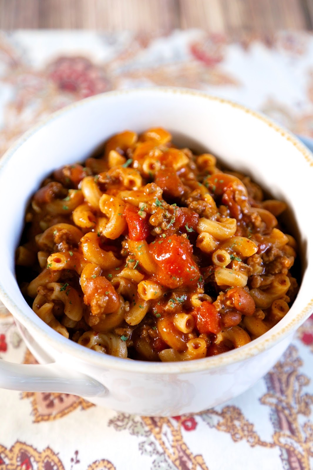 One Pot Chili Mac {No Boil} Plain Chicken