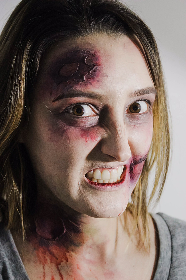 Halloween HowTo Zombie Makeup A Good Hue