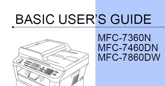 Brother MFC-7860DW Manual - Download Manual PDF Online