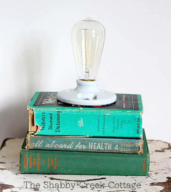Vintage Book Lamp