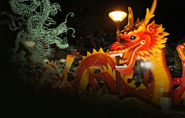 Dragón chino Repressentación de dragón cino