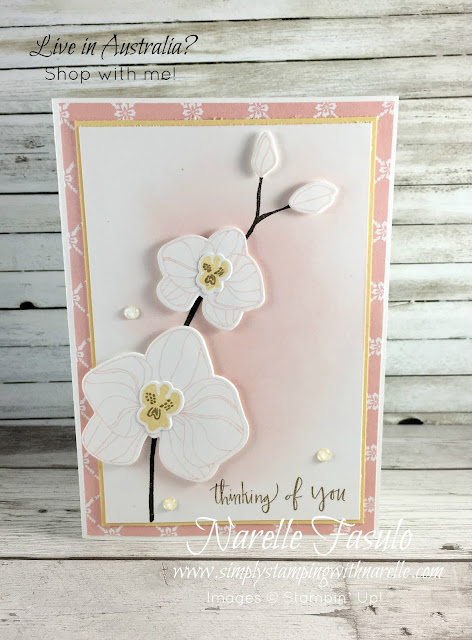 Climbing Orchid Stamp Set and Coordinating Framelits - Create stunning floral cards in minutes - Simply Stamping with Narelle - purchase your set here - http://bit.ly/2v7g4DN