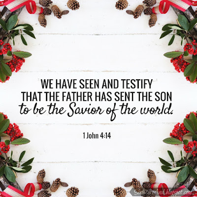 Why Was Jesus Born? 1 John 4:14 To be the Savior of the world| scriptureand.blogspot.com