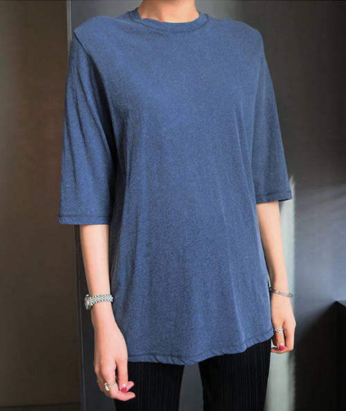 [Little Black] Three-Fourth Sleeve T-Shirt | KSTYLICK - Latest Korean ...