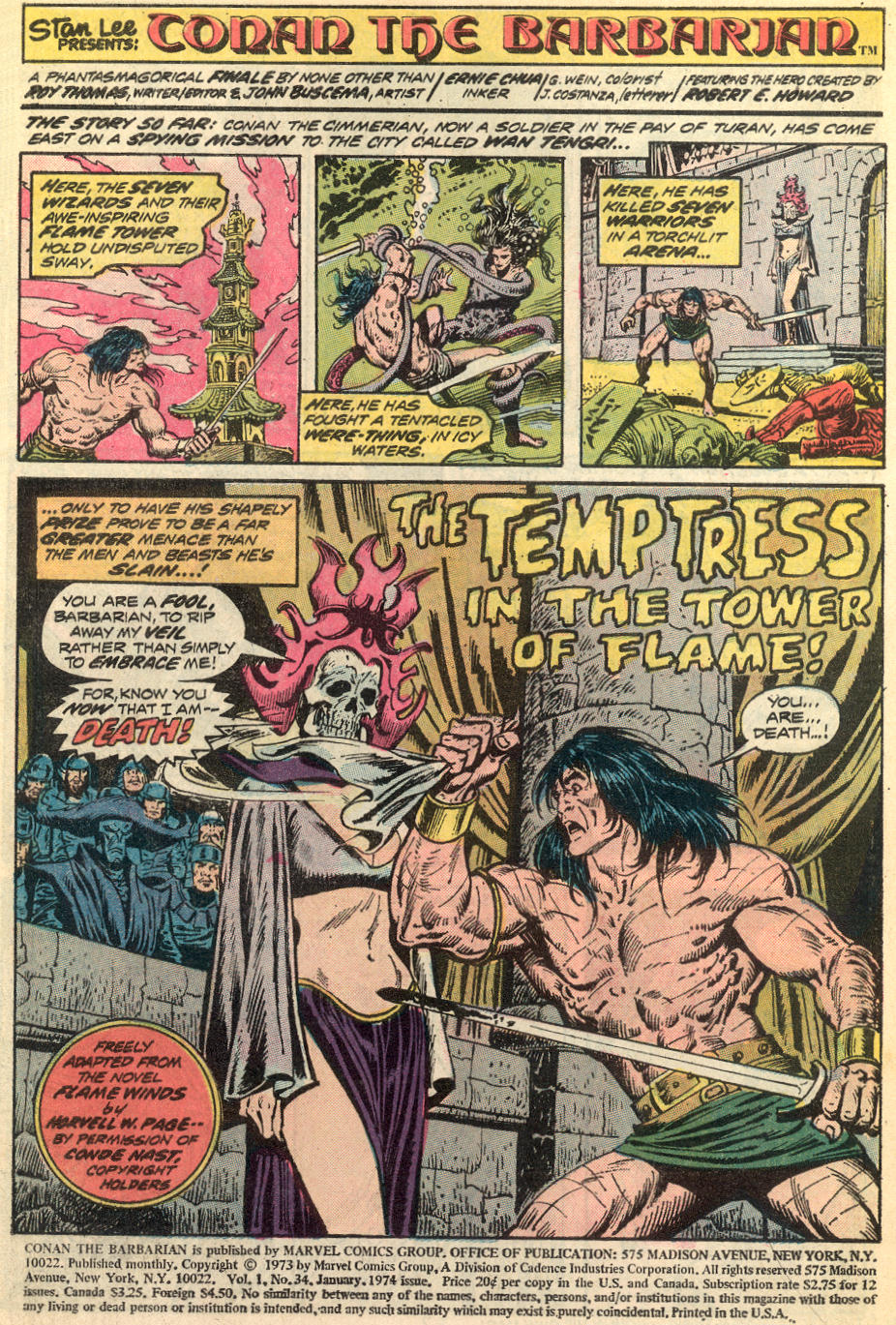 Read online Conan the Barbarian (1970) comic -  Issue #34 - 2