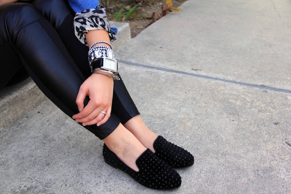 A Rae of Style Leather, leopard and loafers.