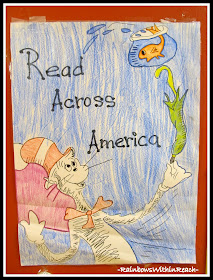 Read Across America Poster Hand Drawn at RainbowsWithinReach