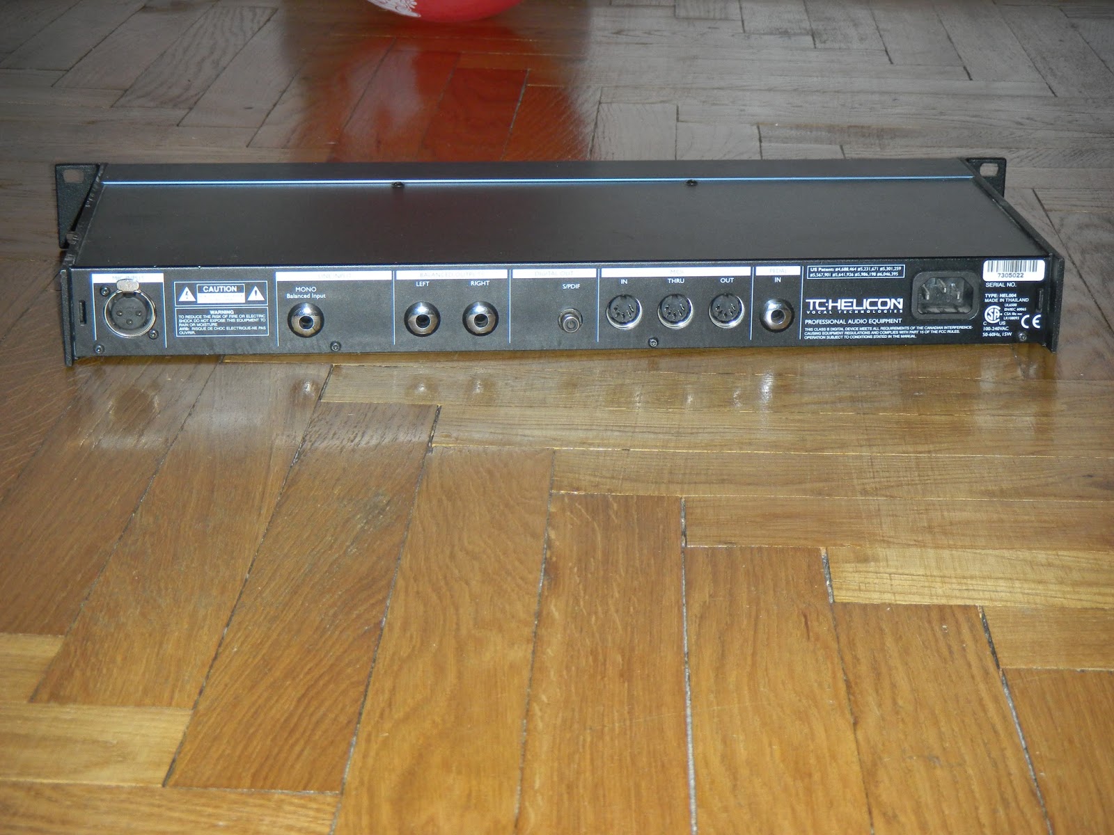 Infrequent Sound [sex.tex] technology TC Helicon Quintet Vocal Processor