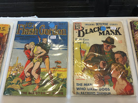 Flash Gordon magazine/comic hybrid and a Black Mask with a Raymond Chandler story