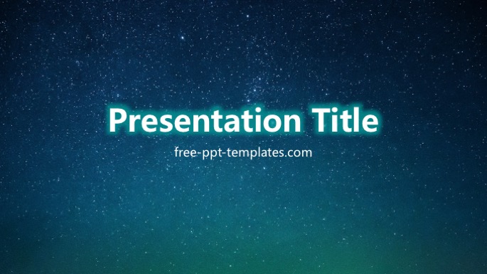 Night Sky Powerpoint Template