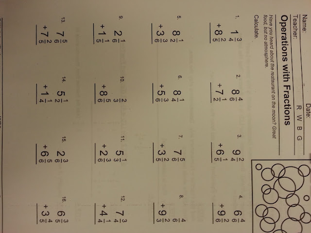 Miss Kahrimanis's Blog: Adding and subtracting mixed numbers.