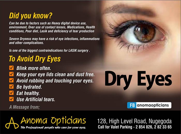 Dry Eyes - Did you know.