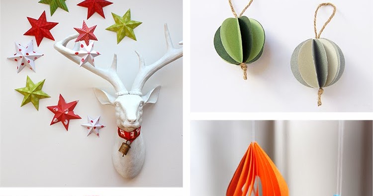 DIY Monday # Paper Christmas ornaments | Ohoh Blog - diy and crafts