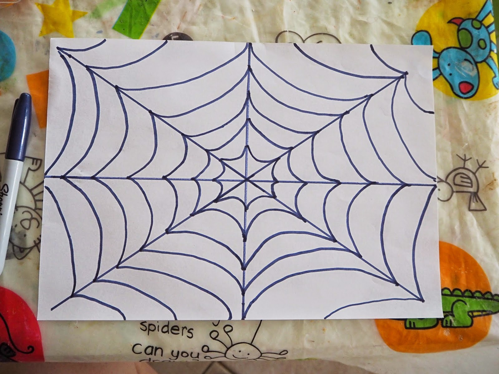 Learn with Play at Home Spider  Art for Kids